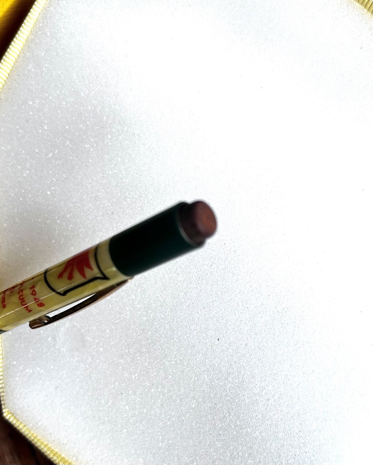 Vintage Safety Oil CO. Sheaffer Pearl + Forest Green Mechanical Pencil