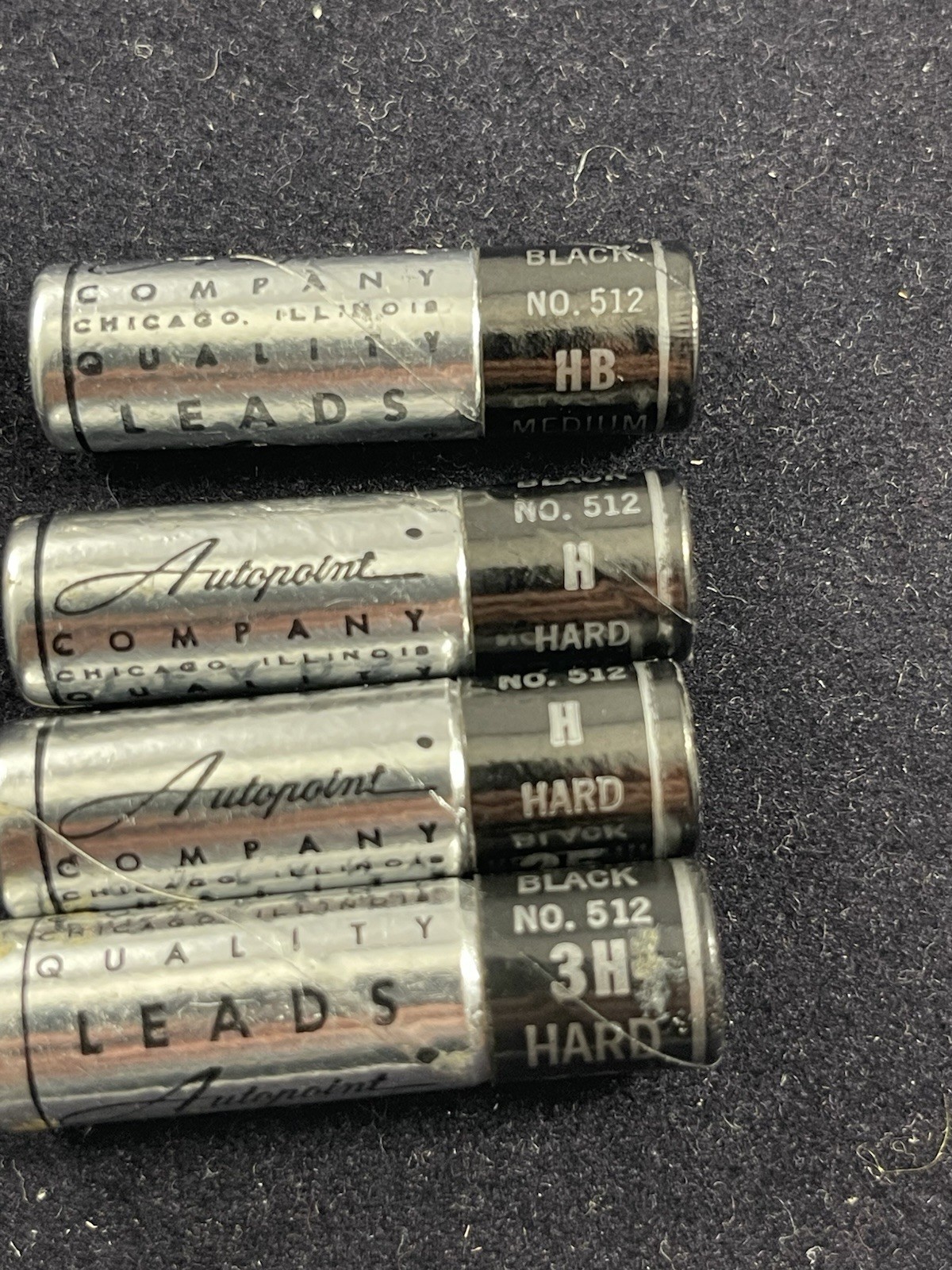 Vintage Mechanical Pencil Lead Lot Dur-O-Lite Pentel Autopoint Multi Size Eraser