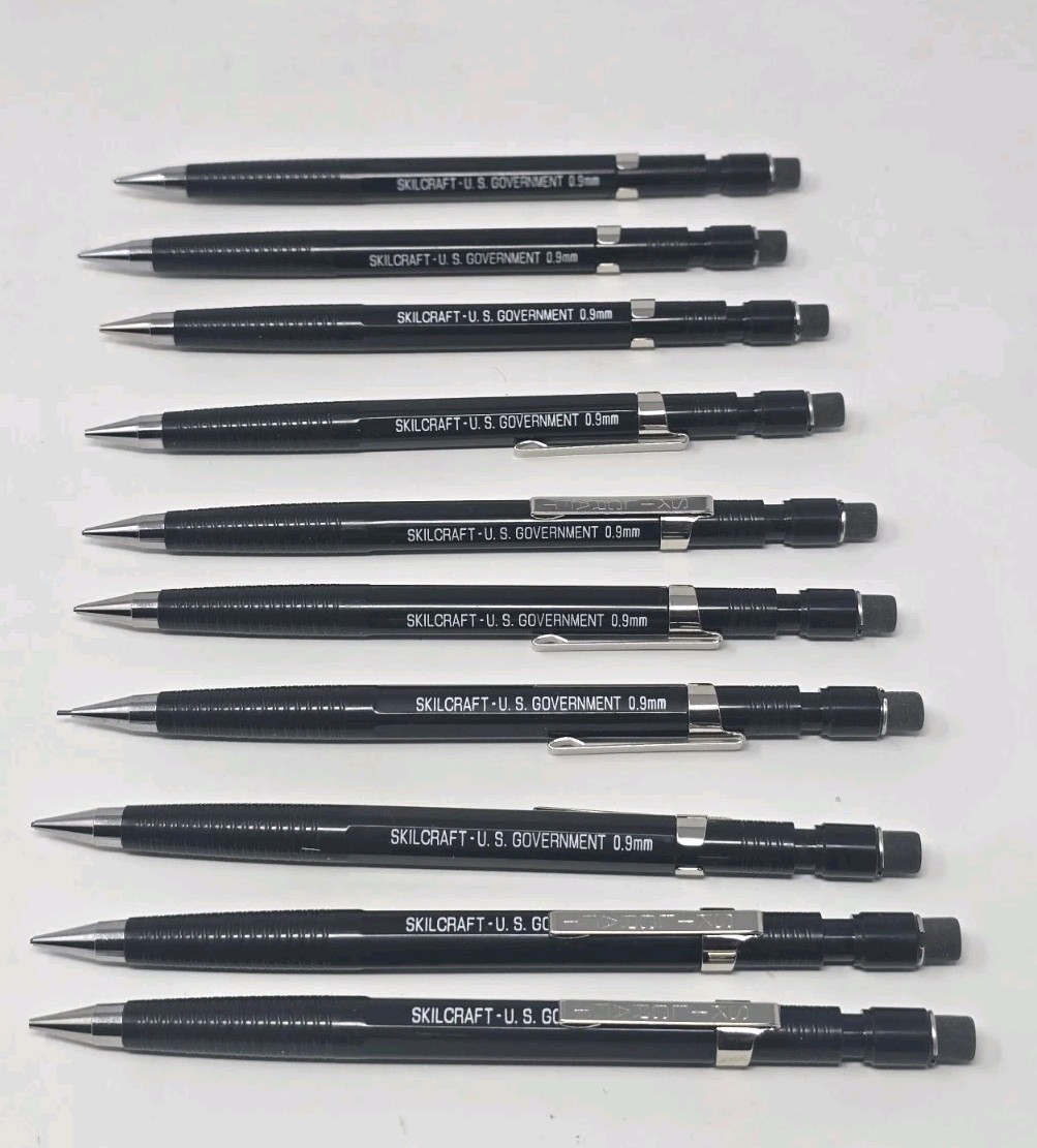 Skilcraft U.S. GOVERNMENT MECHANICAL PENCILS (Lot Of 10) New