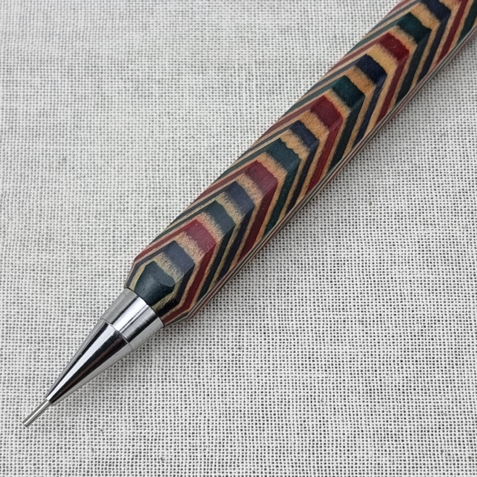 Hand Crafted Pentel P-205(0.5mm) Mechanical Pencil with Octagonal Wood Barrel