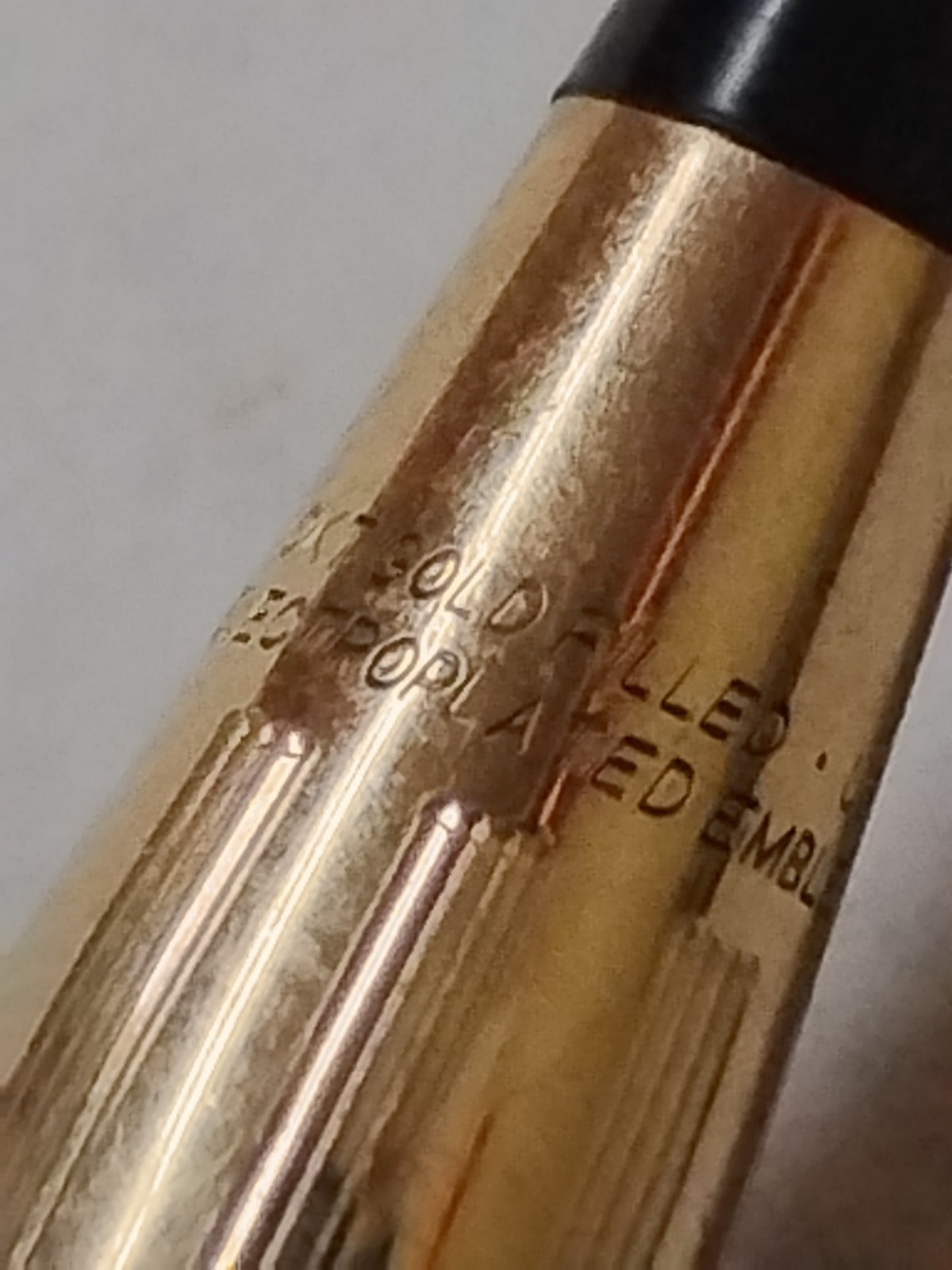 VTG Cross 1/20 10K Gold Filled Mechanical Pencil Personalized Emblem J&H #L3