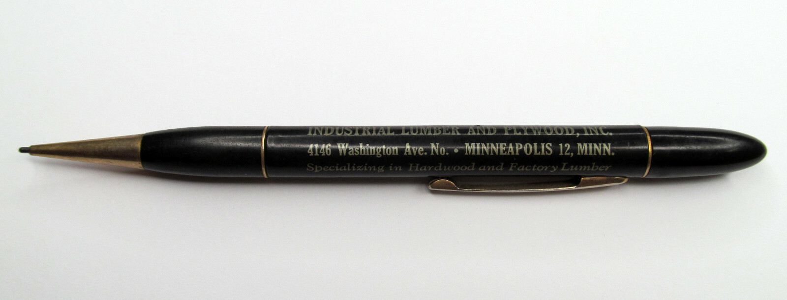 Minneapolis, MN – Vintage Mechanial Pencil – Industrial Lumber & Plywood, Inc.