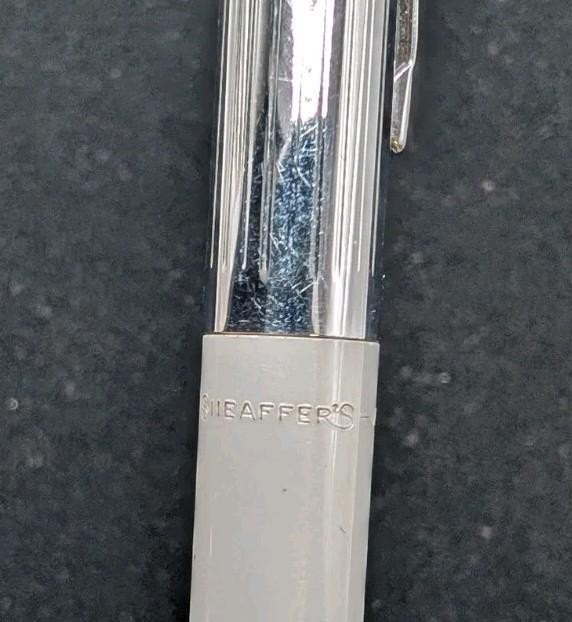 Vintage Sheaffers Grey & Chrome Mechanical Pencil Made In USA