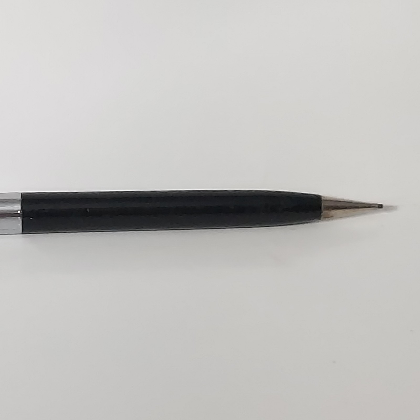 Vintage 1960s Sheaffer Black & Chrome Tip Eraser Mechanical Pencil (No Monogram)