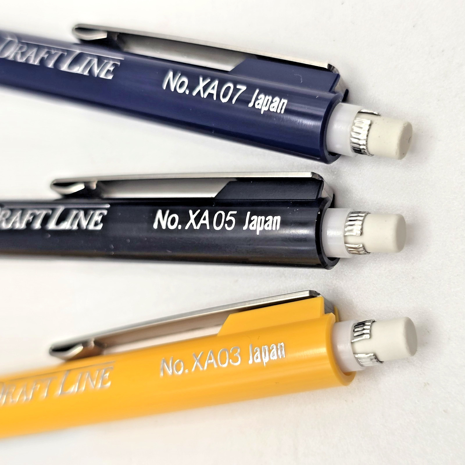 Vtg Alvin Draft Matic Mechanical Pencil Set XA03, XA05, XA07 w Case, Lead, Japan