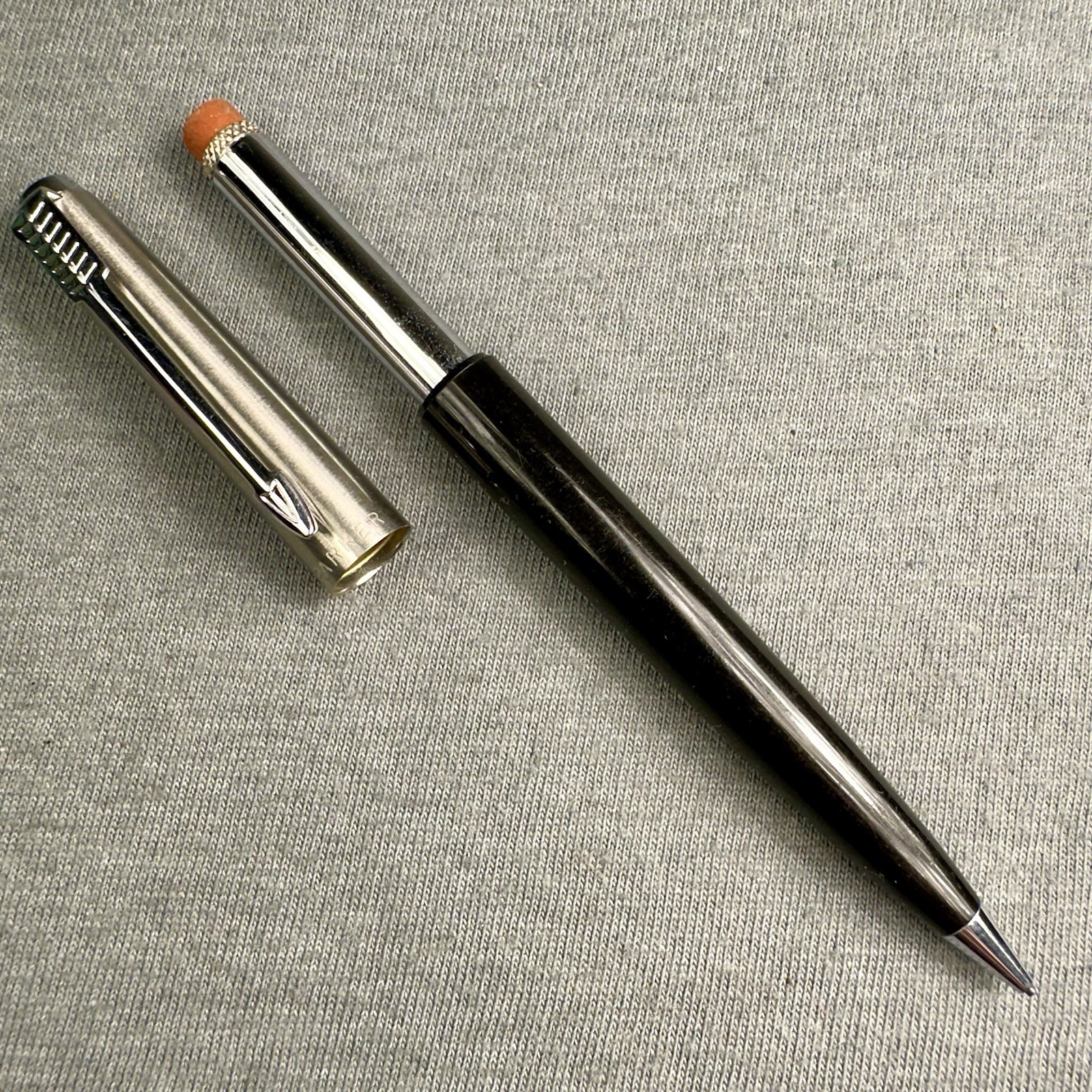 Parker 21 Pencil With Arrow Clip Black Barrel Sharp Working