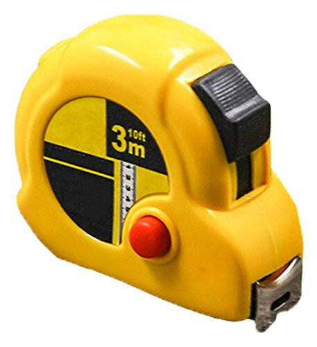 Retractable Tape Rule Inch/Metric Measurement, Measuring Tape Measures, 3m