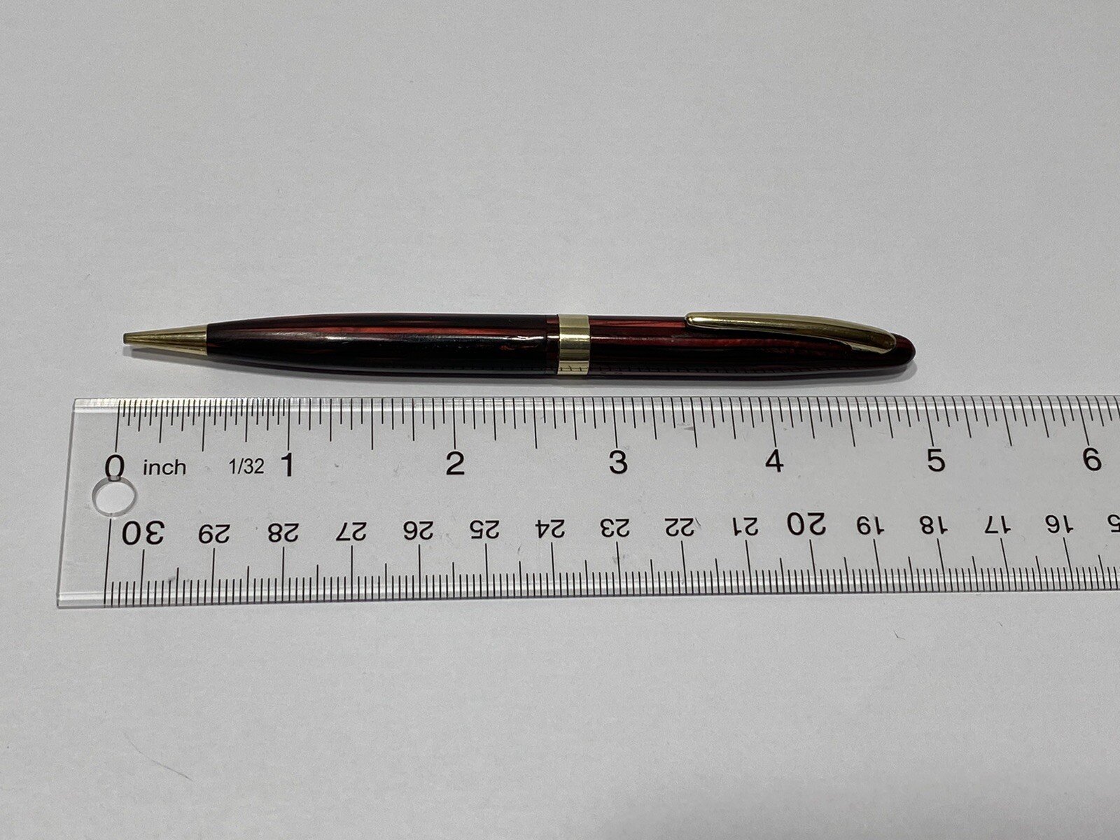 SHEAFFER BLACK AND RED STRIPES GOLD BAND MECHANICAL PENCIL FA 400
