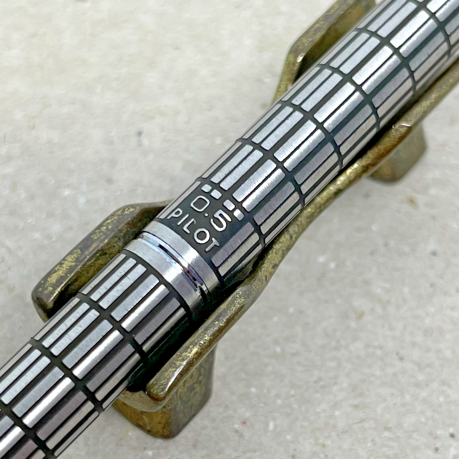 Pilot Mechanical Pencil Elite Stainless Steel Barrel UBE Logo Made in Japan