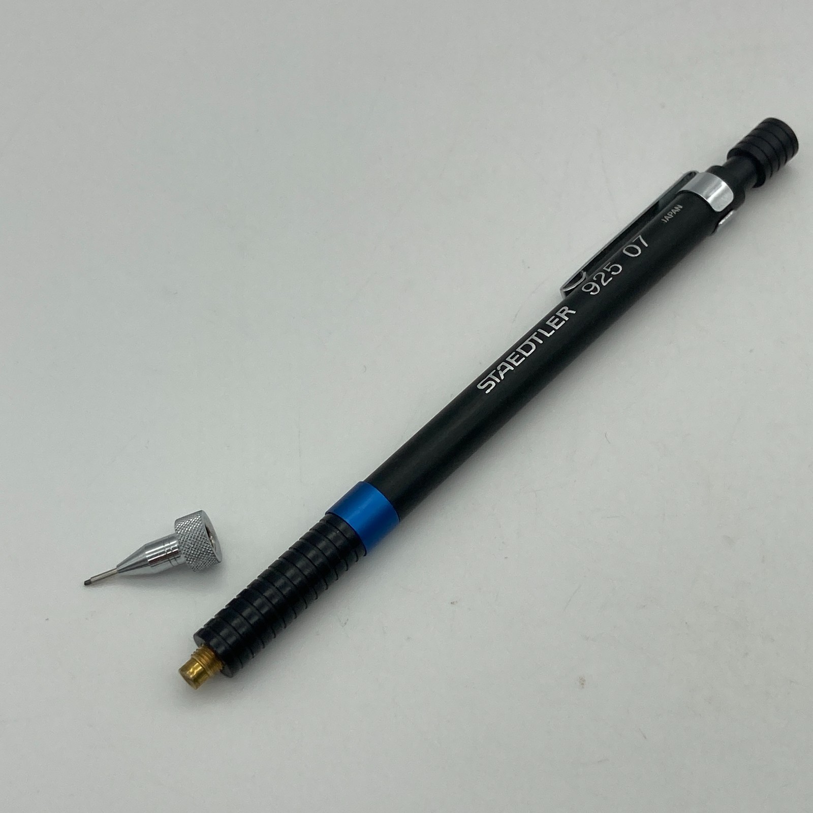 Staedtler Mechanical Pencil 925 07 HB Drafting Discontinued Metal Grip Brass Tip