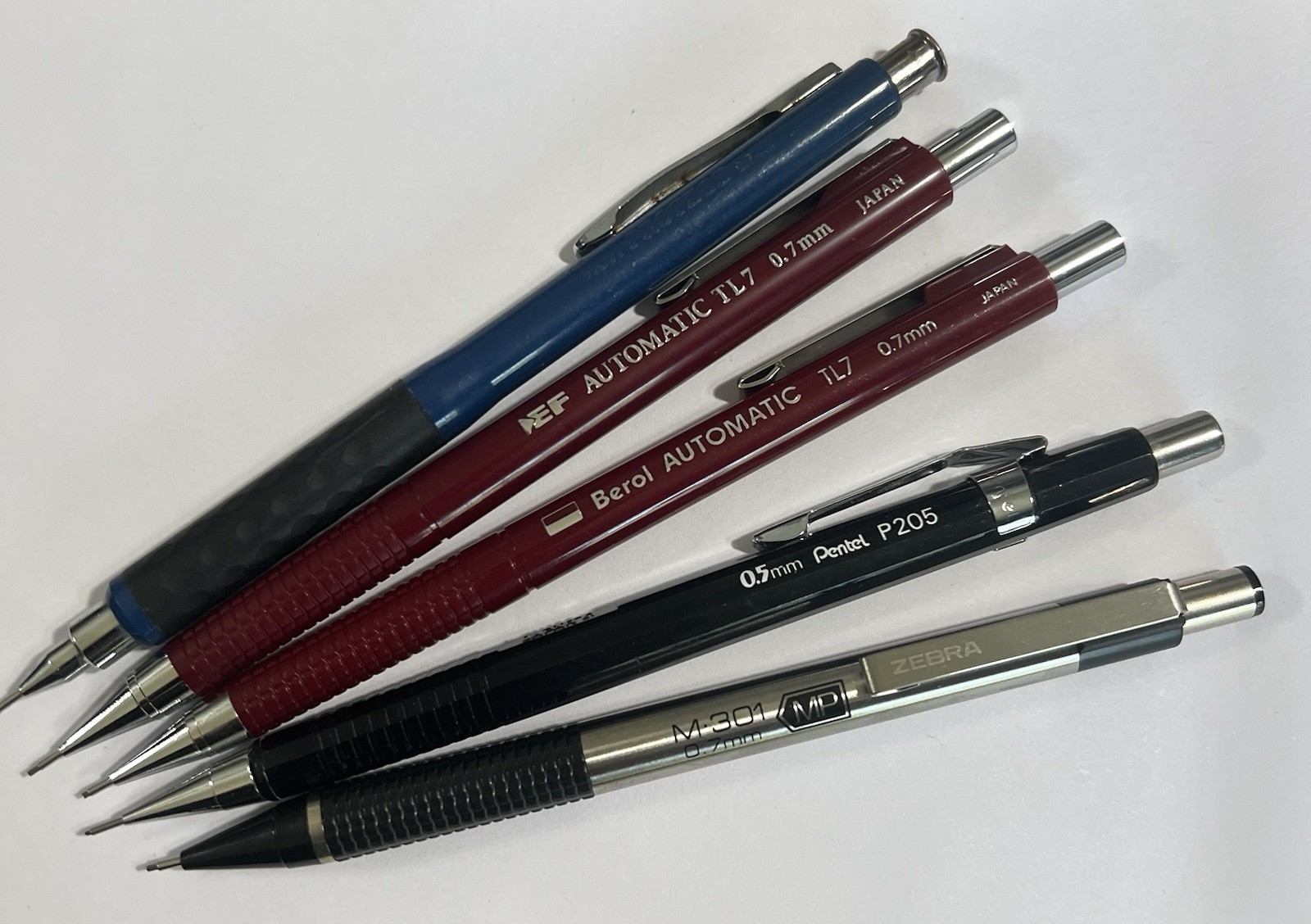 Vintage Mechanical Pencil Lot Berol Pentel Eberhard Faber Zebra Pilot Used
