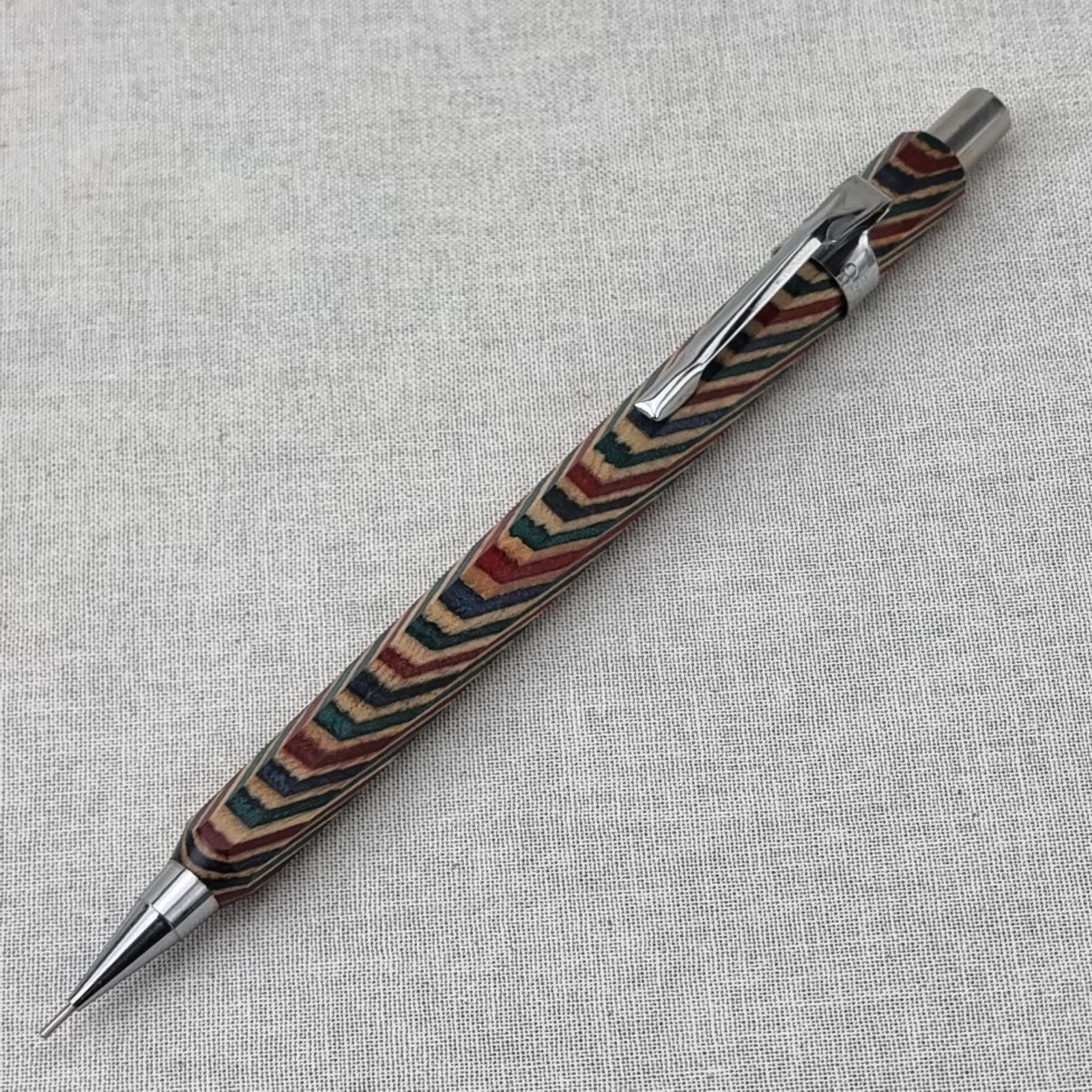 Hand Crafted Pentel P-205(0.5mm) Mechanical Pencil with Octagonal Wood Barrel