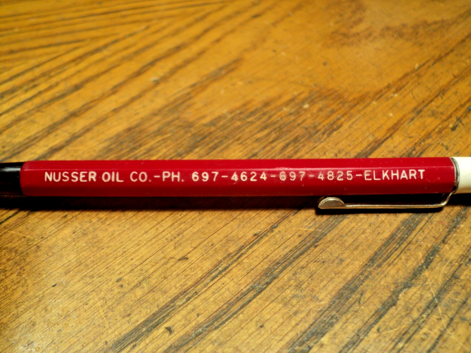 Vintage Durolite Mechanical Pencil Nusser Oil Co Standard Oil 5-5/8″ Long USA