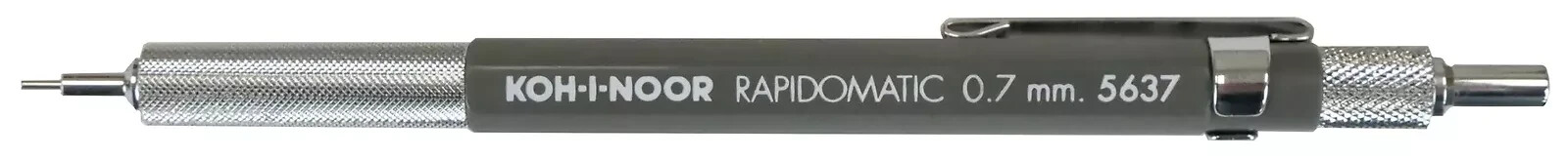 Koh-I-Noor Rapidomatic Mechanical Pencil .7mm lead, Gray, #5637, ***BRAND NEW***