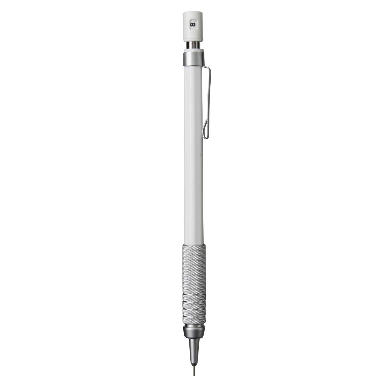18617371 Low Center of Gravity Mechanical Pencil White 0.3mm Drafting 1 PC