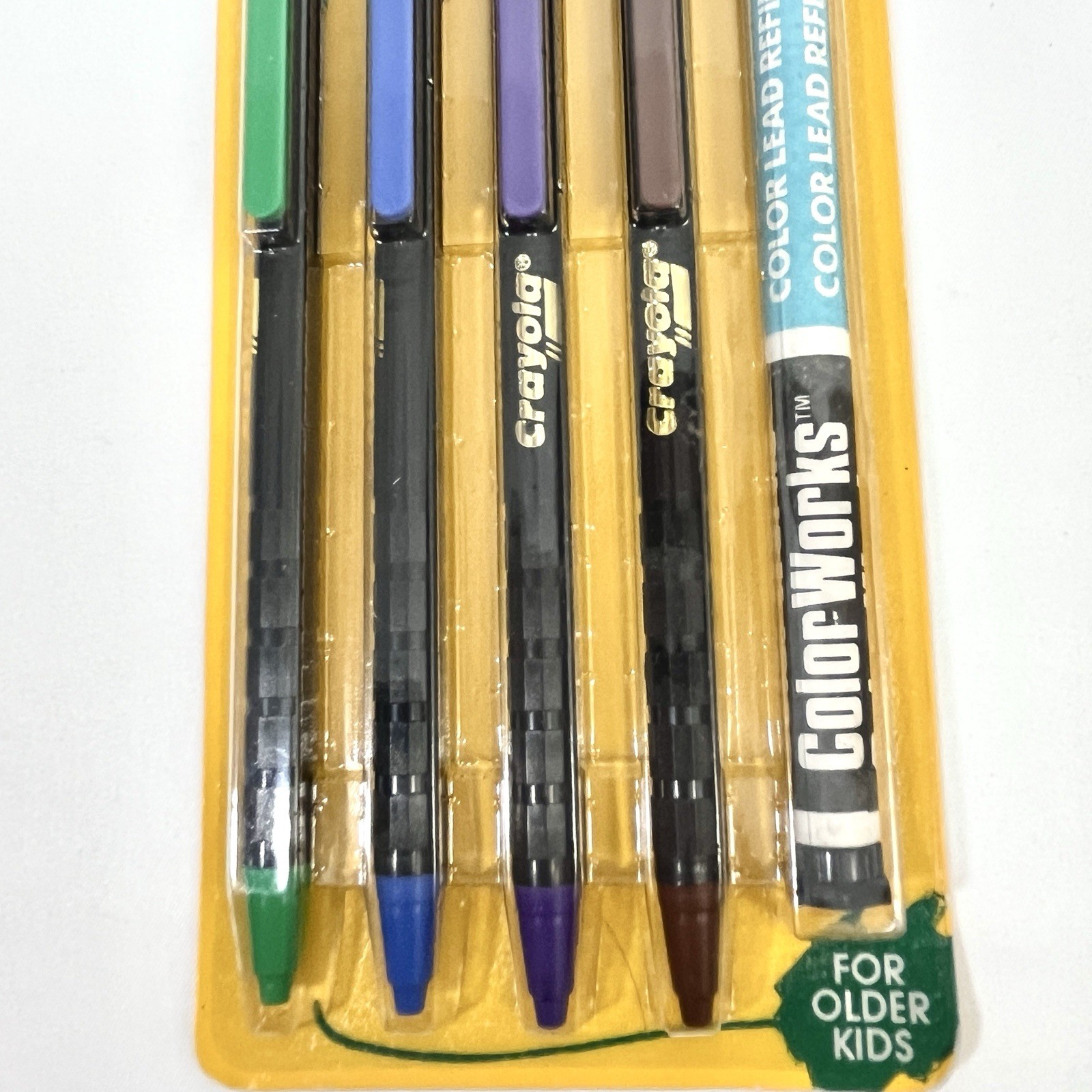 Crayola ColorWorks Mechanical Colored Pencils & Refills Cool Colors Vintage 1988