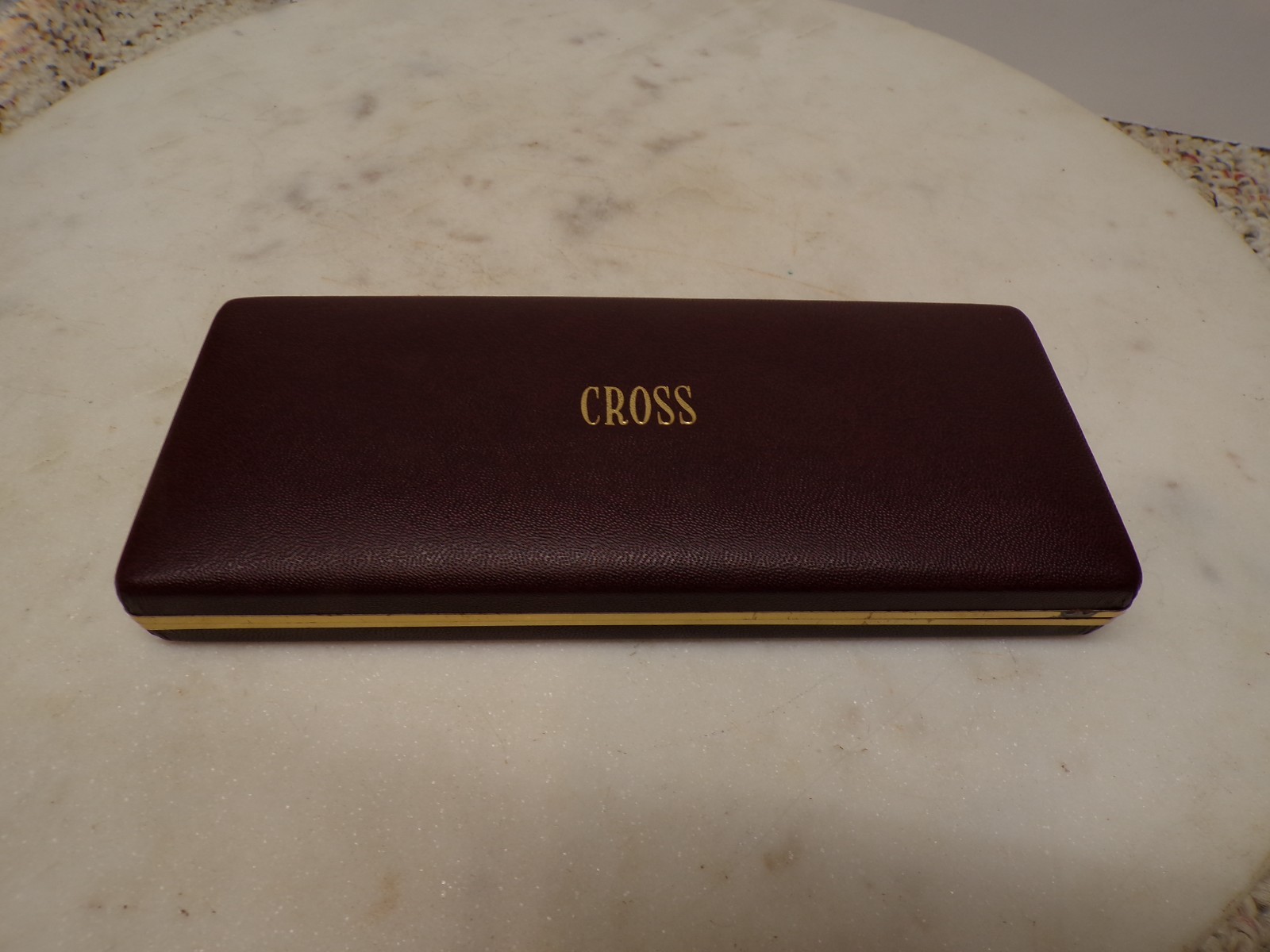 UNIQUE Design Working Cross Mechanical Pencil In Brown Case 1/20 14K Gold Fill