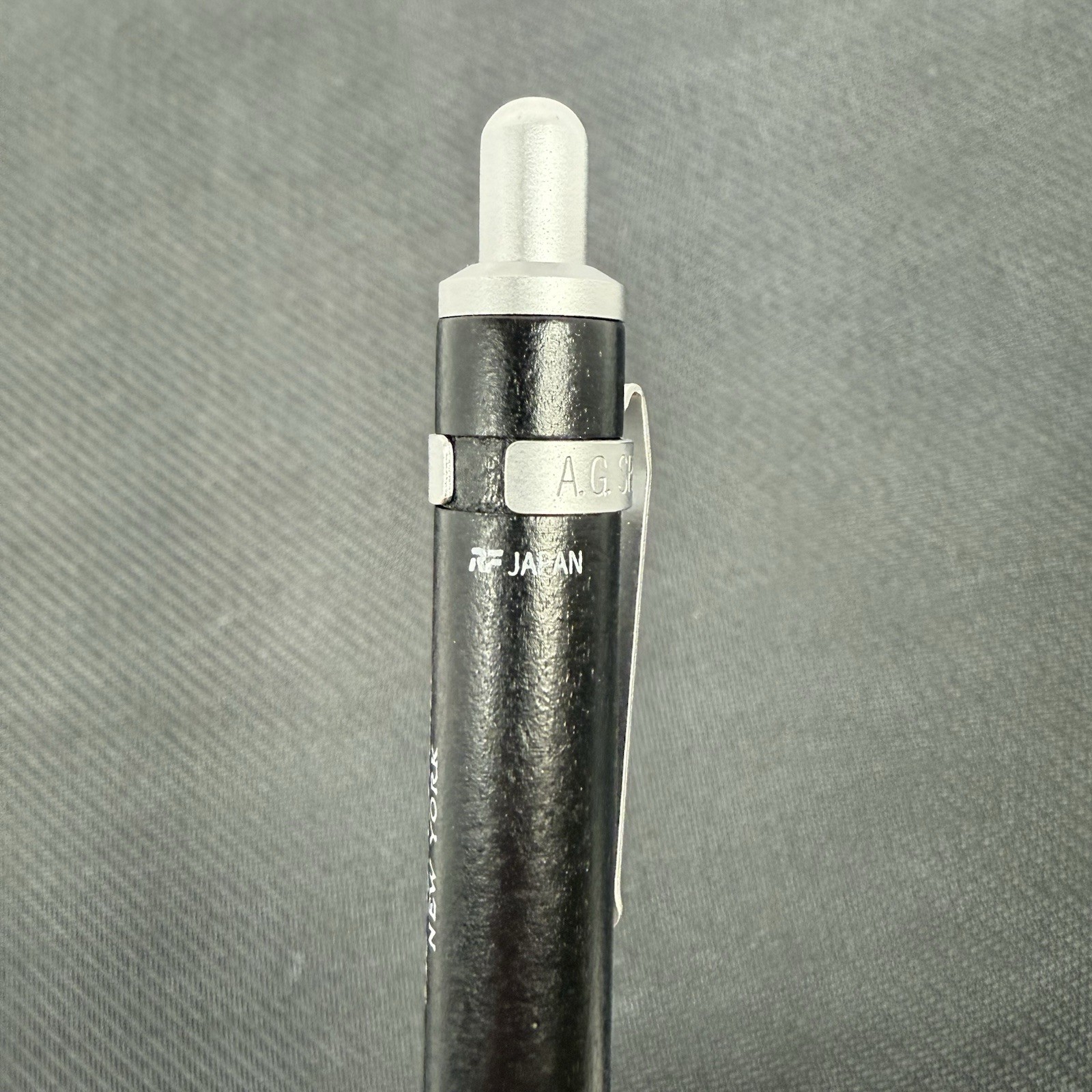 A.G.Spalding & Bros Silver & Black Wood Mechanical Pencil 0.5mm RF Japan RARE