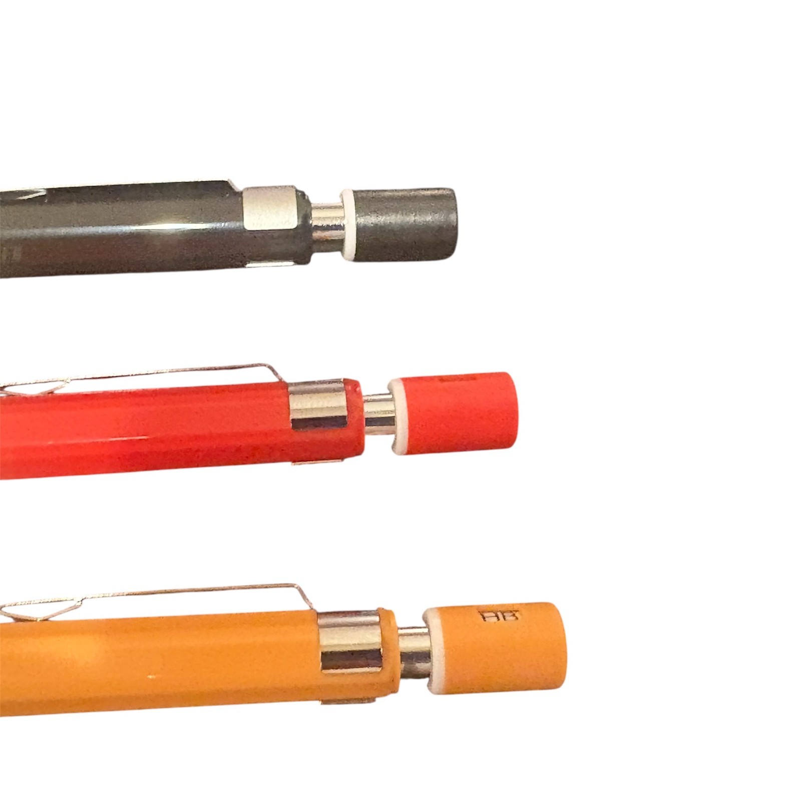 MUJI Balanced Mechanical Pencil Set 0.5mm – Black / Red / Yellow – Made in Japan