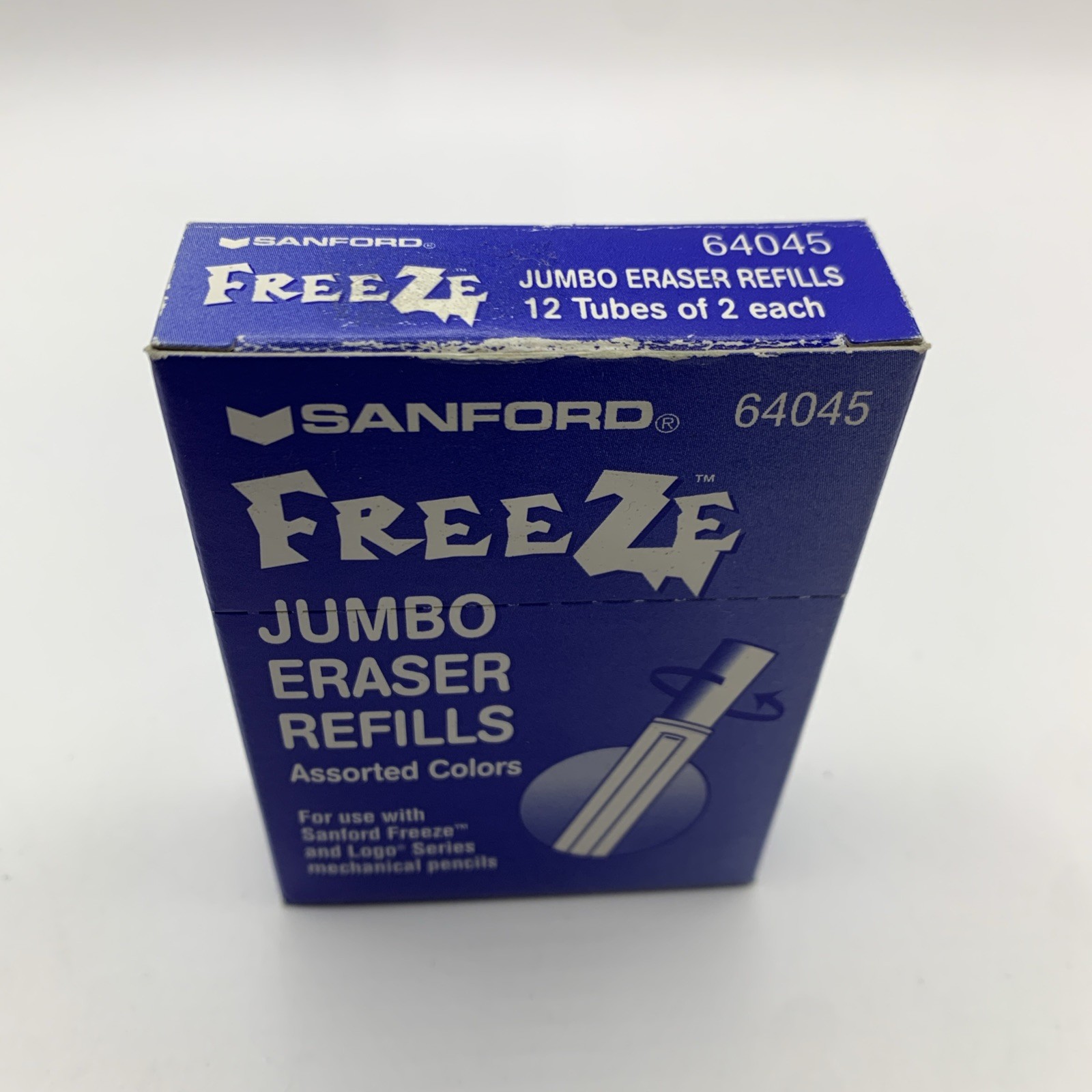 Sanford Freeze Logo Mechanical Pencil Jumbo Eraser Refills #64045 Assorted Color