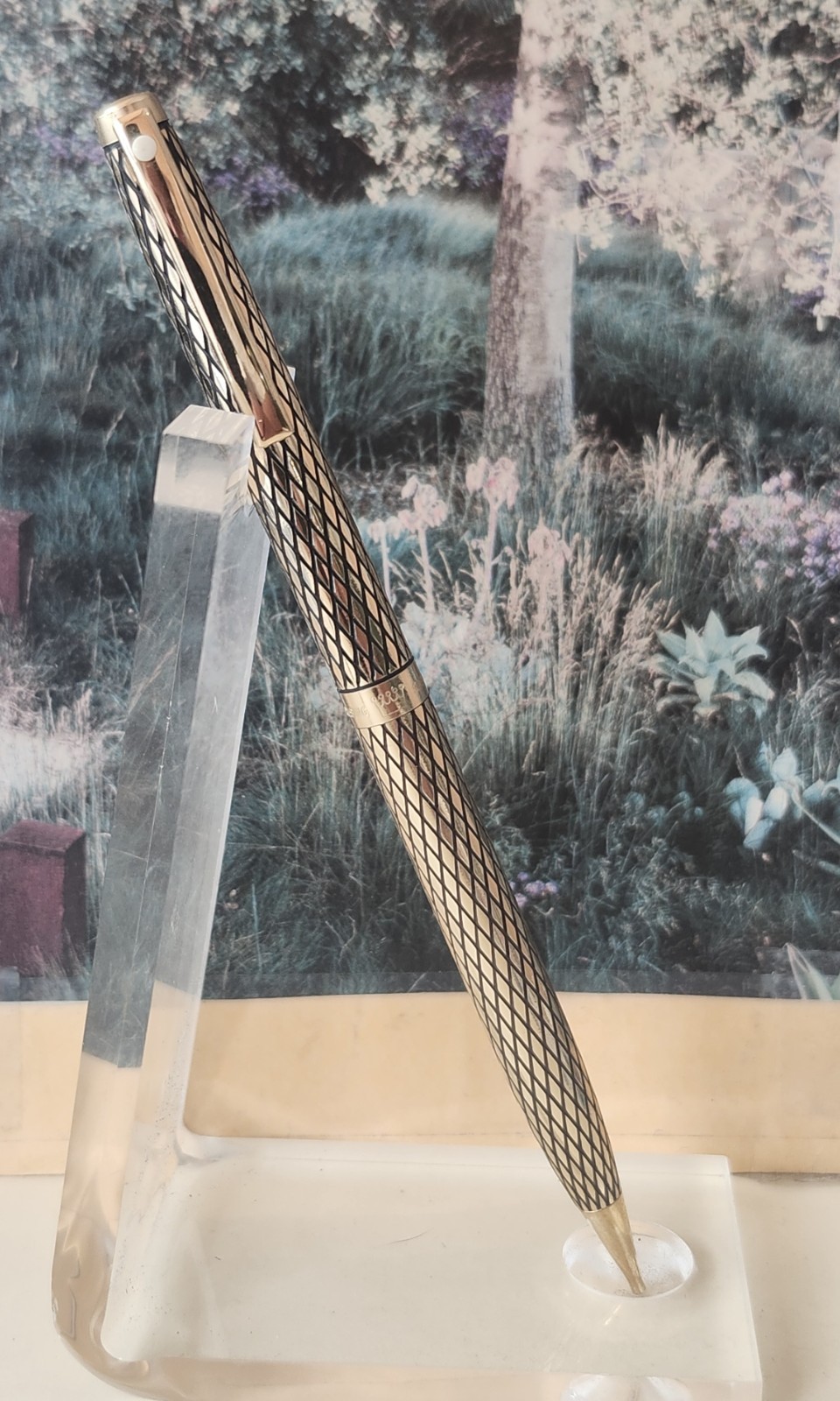 Sheaffer 14k Gold-filled Imperial Pencil – Diamond Grid, .9mm (New Old Stock)