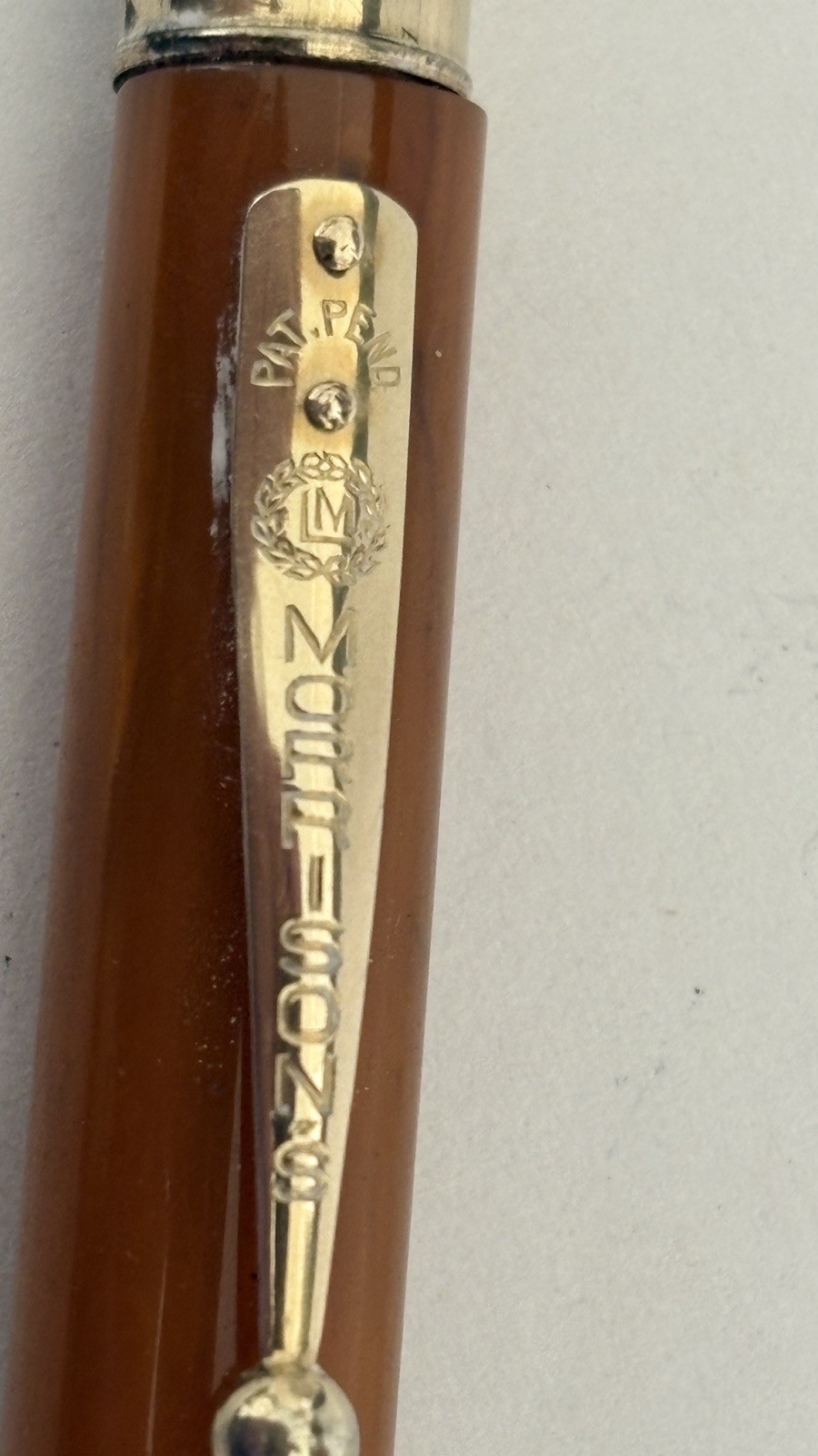 Vintage Morrison Mechanical Pencil Celluloid 1/40 14k Trim Working