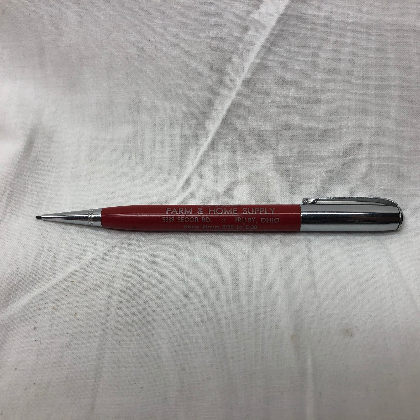 Vintage Redi Point Mechanical Pencil Advertising Trilby Ohio Cousino Farm Supply