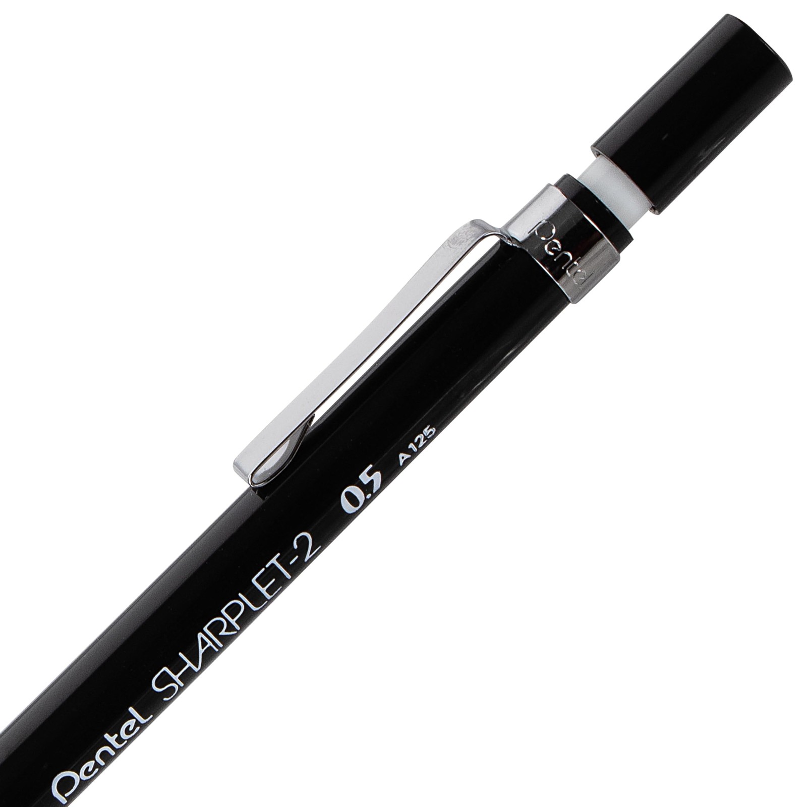 Pentel Sharplet-2 Automatic Pencil, (0.5mm), Black, 1 Pack (A125BP-K6)