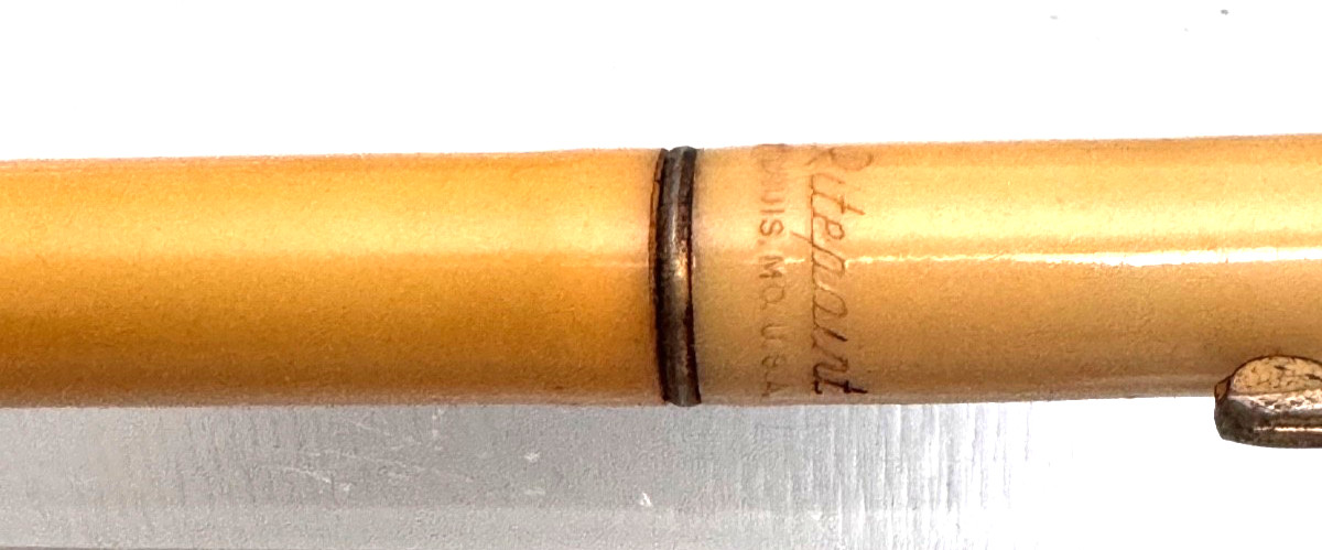 Vtg. Ritepoint Mechanical Pencil Advertisement Gallagher & Burtons White Label