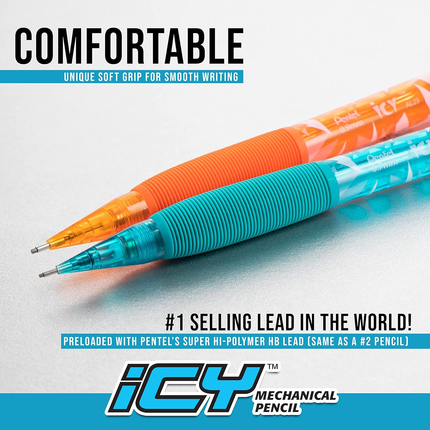 Icy Mechanical Pencil, (0.7Mm), Tinted Black Barrel, Box of 12 (AL27TA)