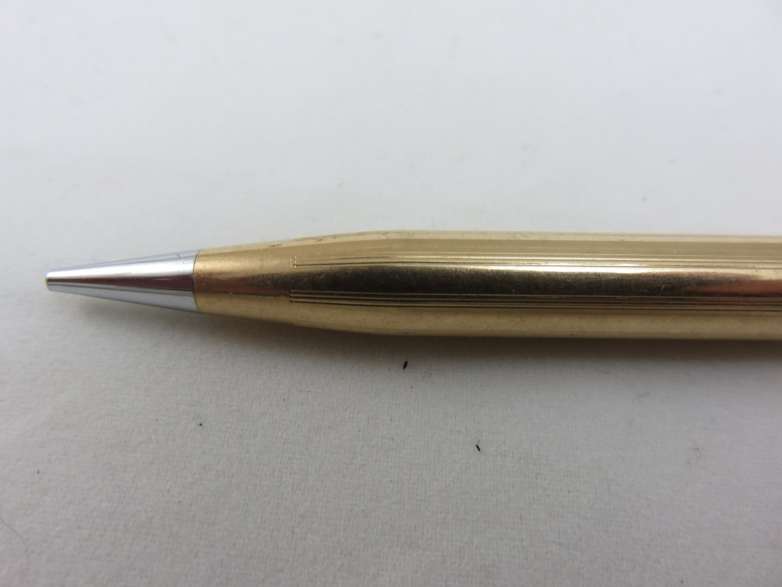 Cross 1/20 14K Gold Filled Mechanical Pencil Rose Etched Vintage Made In USA