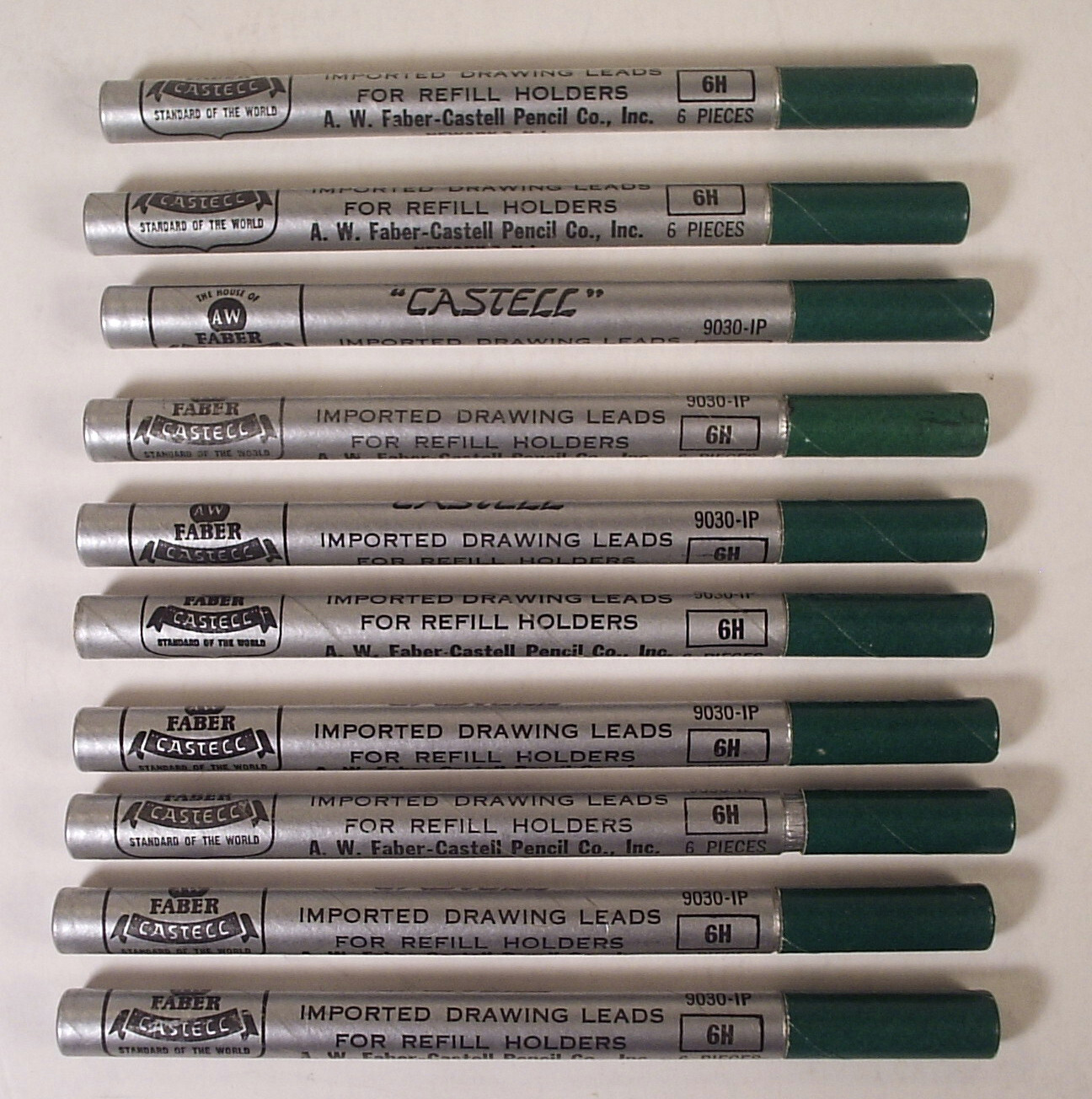 Vintage Lot of Drawing Pencil Leads Eagle A.W. Faber Castell Pentel & Erasers
