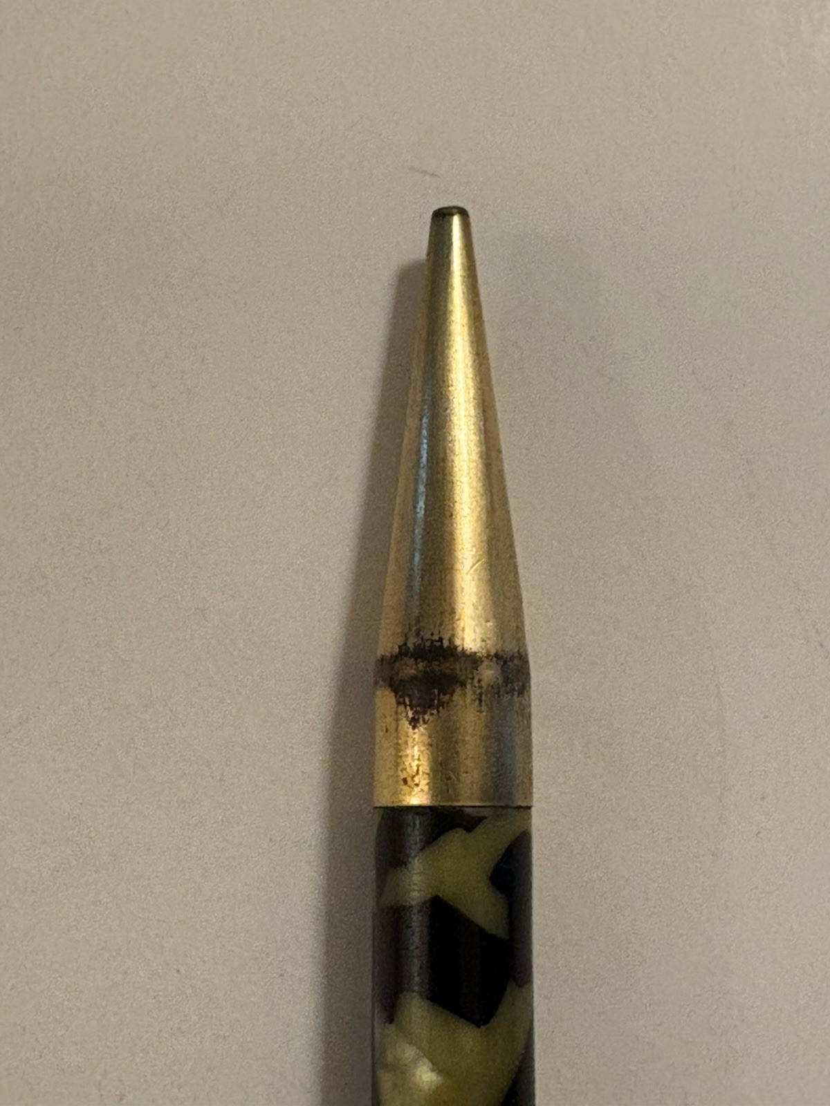 Moore Vintage Black And Pearl Mechanical Pencil Gold-Filled Working