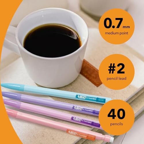 Xtra-Smooth Pastel Mechanical Pencils with 40 Count (Pack of 1)