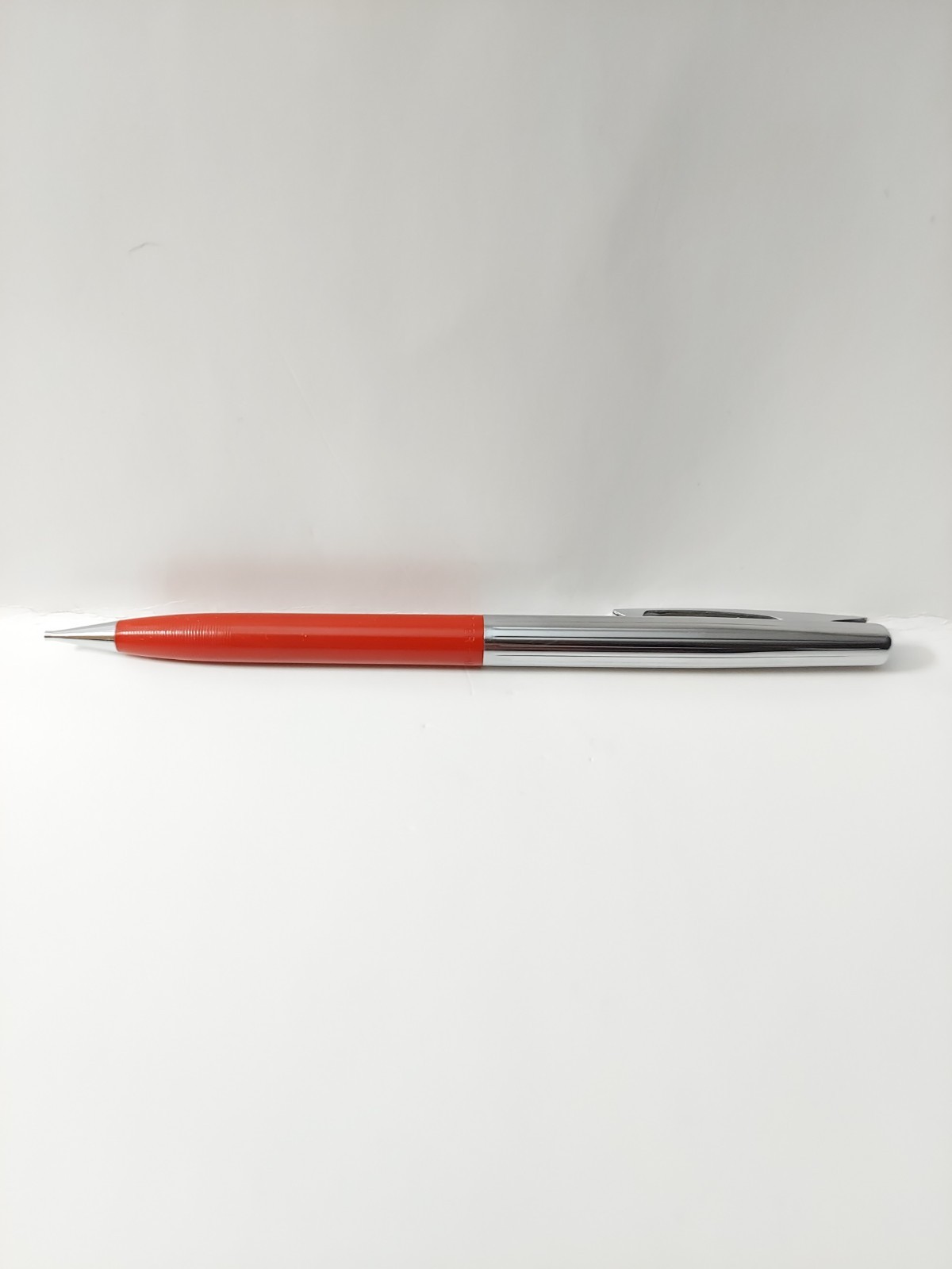 Vintage 1960s Red Sheaffer Mechanical Pencil Chrome Cap 5″