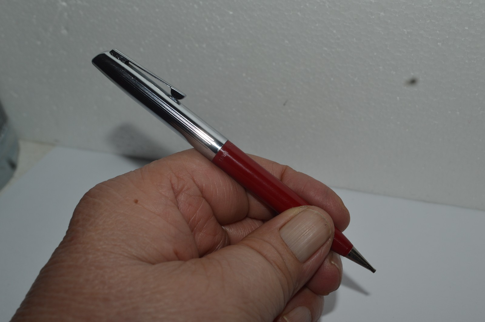 Sheaffer Imperial Mechanical Pencil 0.9mm Red Barrel Made In USA Circa 1960’s