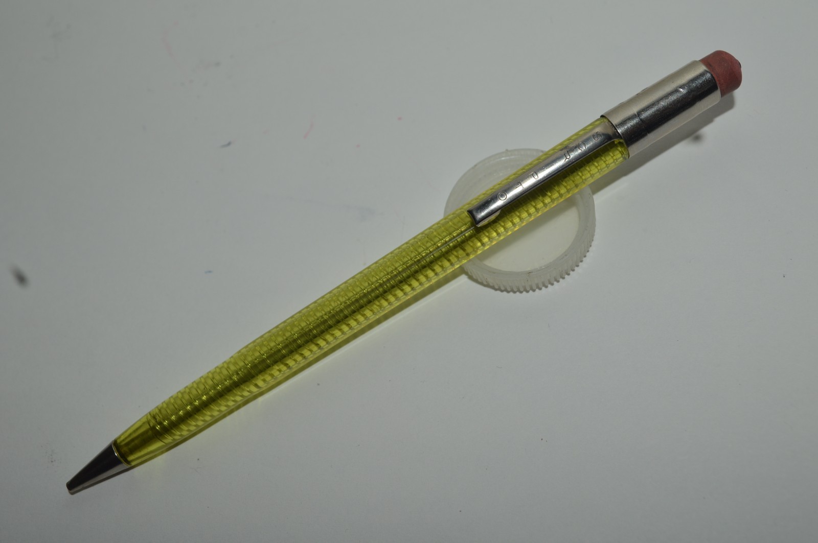 SCRIPTO K780 Mechanical Pencil 1.1mm Translucent Yellow USA 1970’s Excellent
