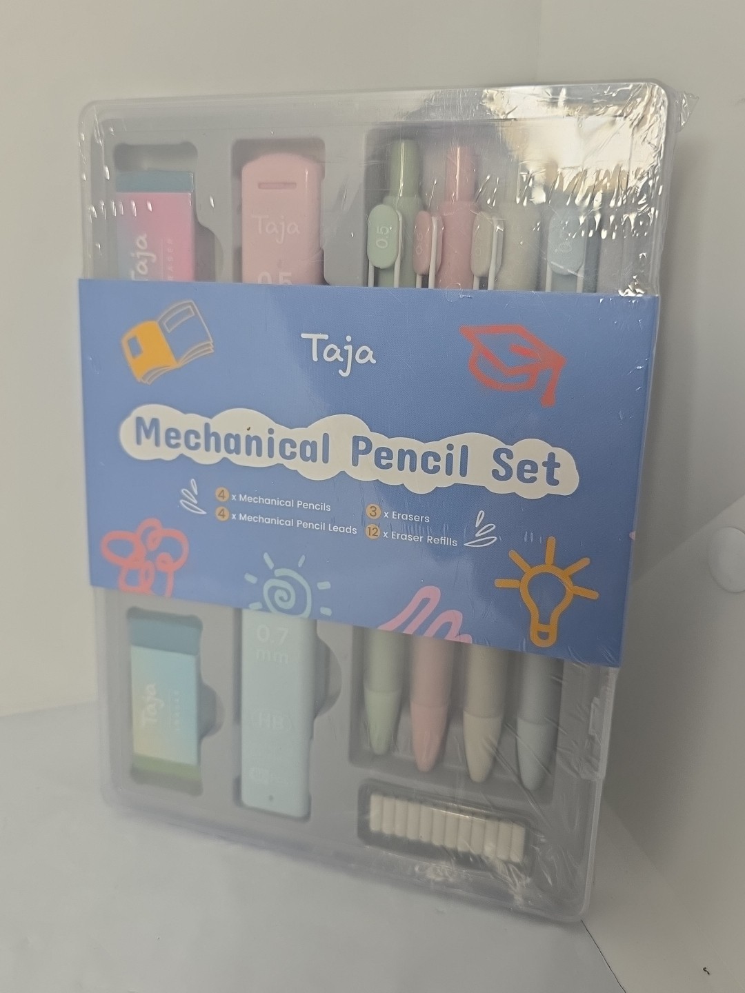 Mechanical Pencil Set -T066- Pastel 0.5 To 0.7mm