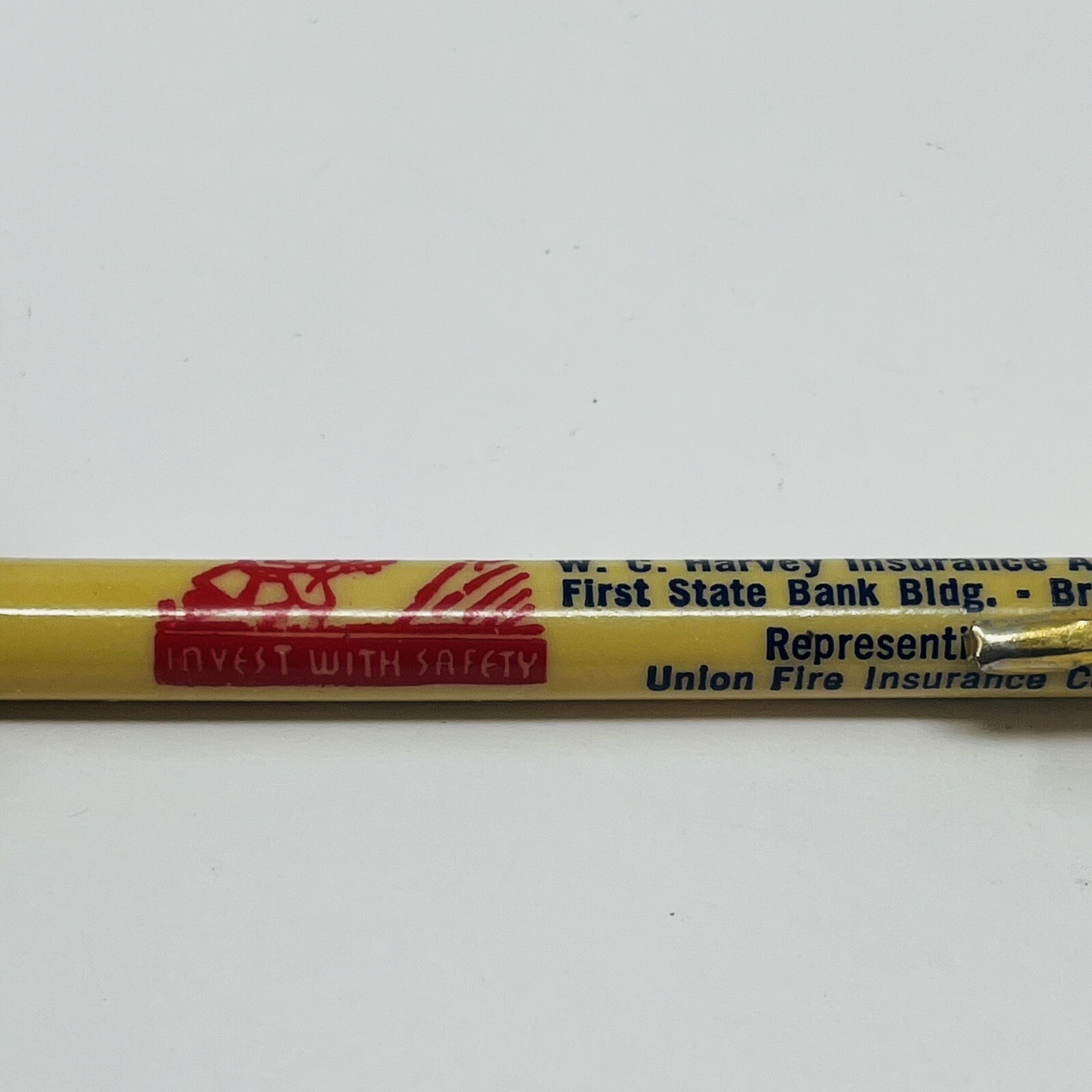 W.C. Harvey Insurance Britt IA Iowa APCO Advertising Promo Mechanical Pencil