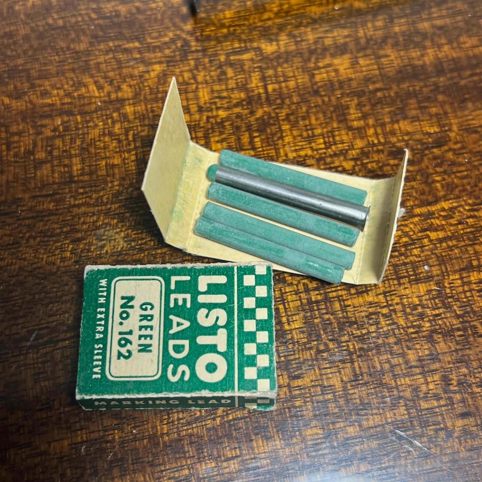 VTG Listo Leads No 162 Marking Lead Lot Blue Green Brown Black Made in USA