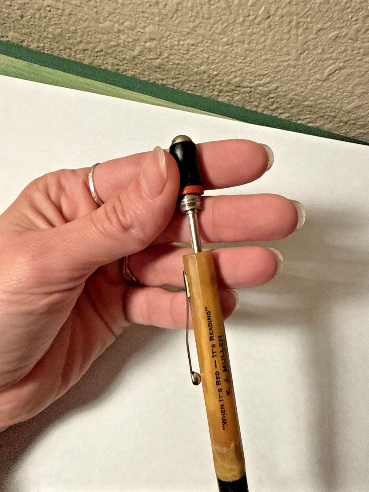 Vintage Redipoint Mechanical Pencil Advertising