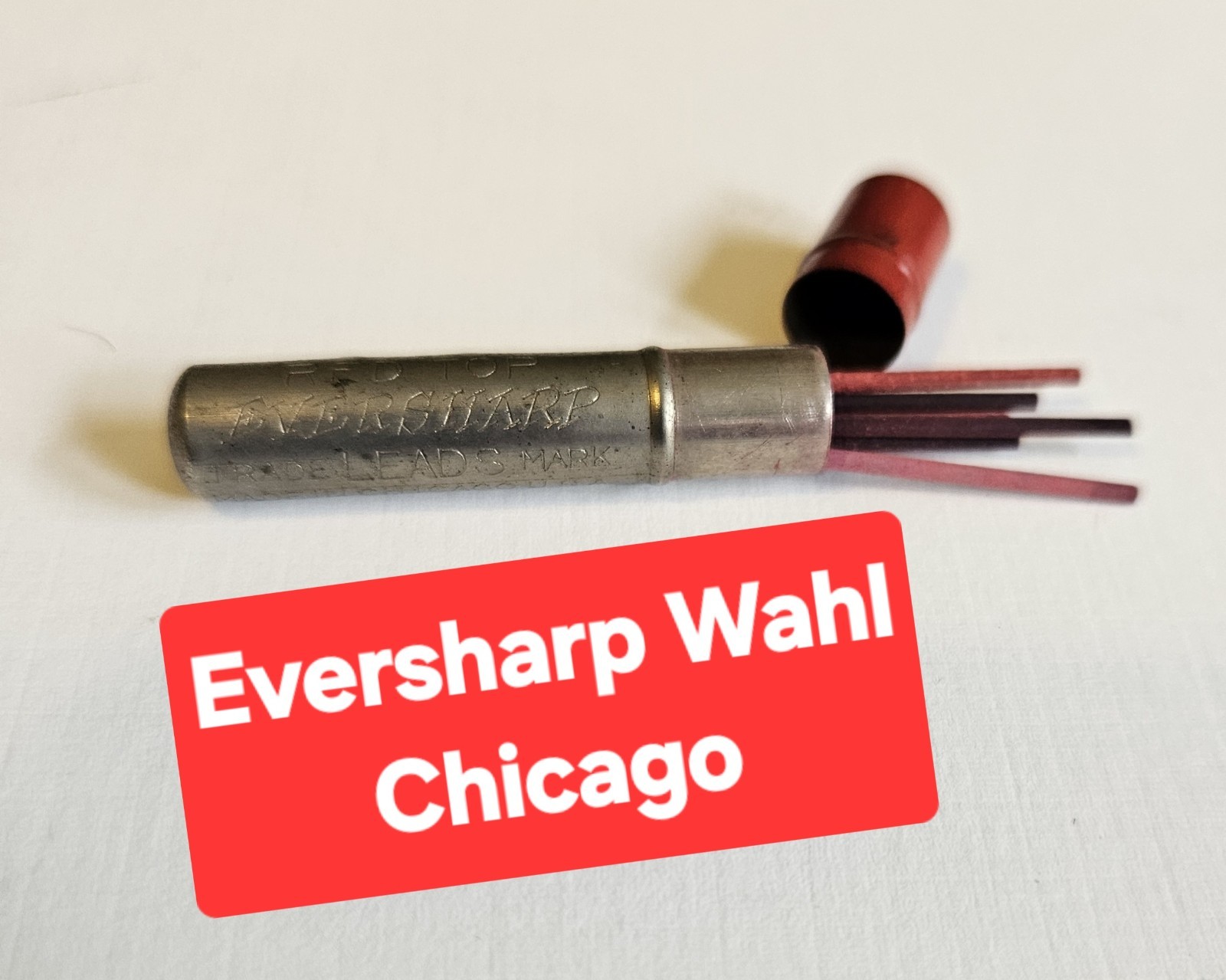 Nine Vintage Lead and Erasure Packages. Three Ball Point Refills.