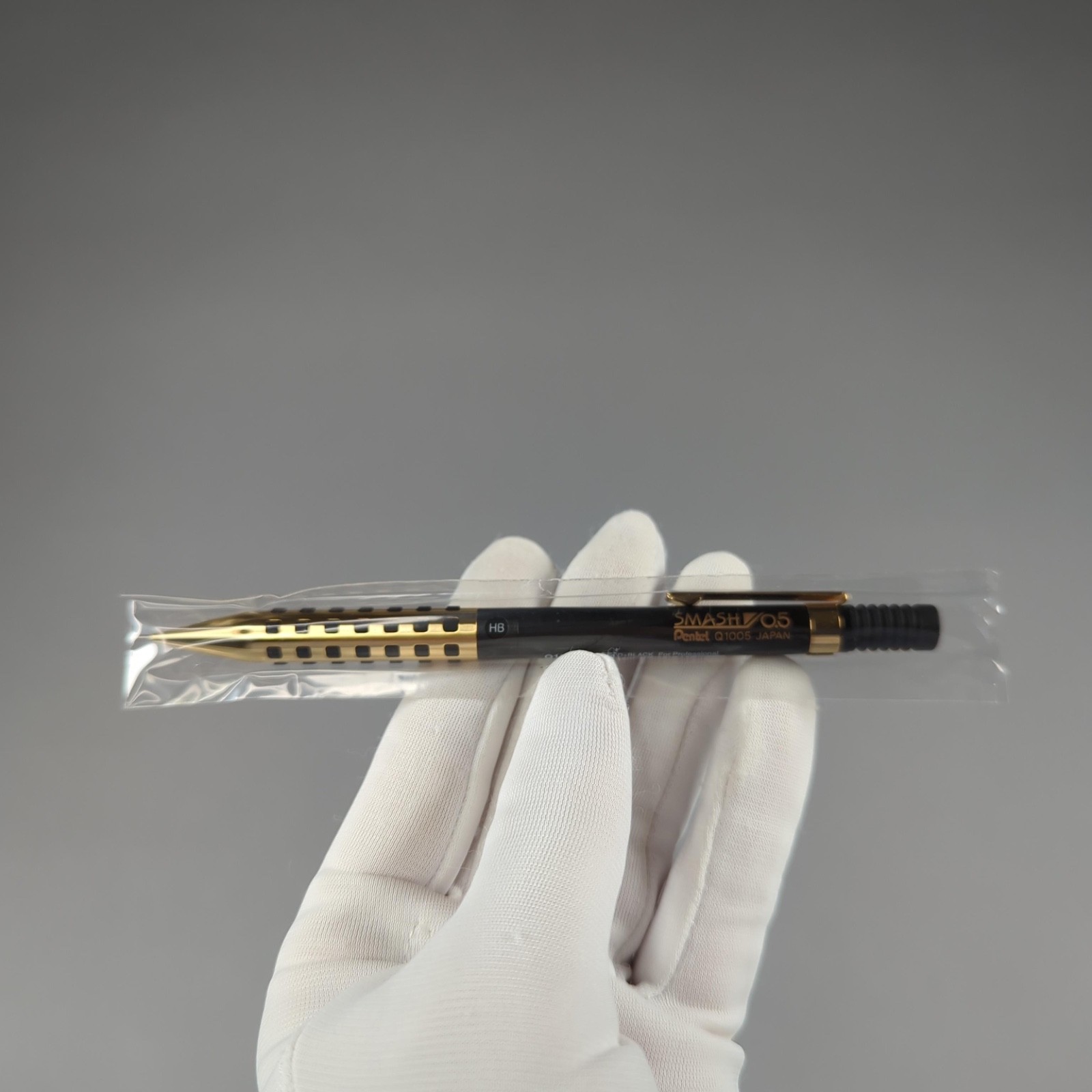 Pentel Smash Limited Edition Gold Black 0.5mm HB Mechanical Pencil Q1005L-A New
