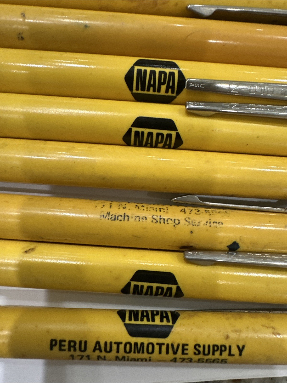 Autopoint Mechanical Pencils Oversize Advertisement Pens USA Elvis Pepsi Garland