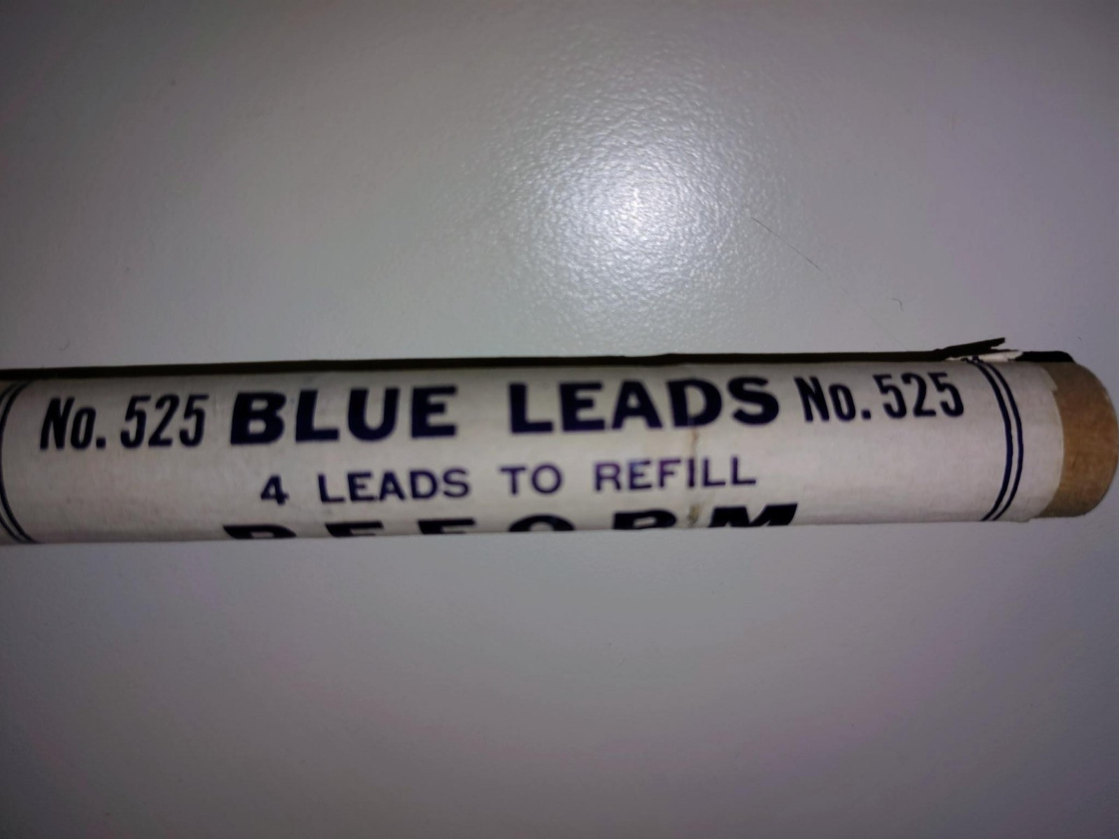 4-NOS Vintage Eberhard Faber Reform Mechanical Marking Pencil Leads Blue No. 525