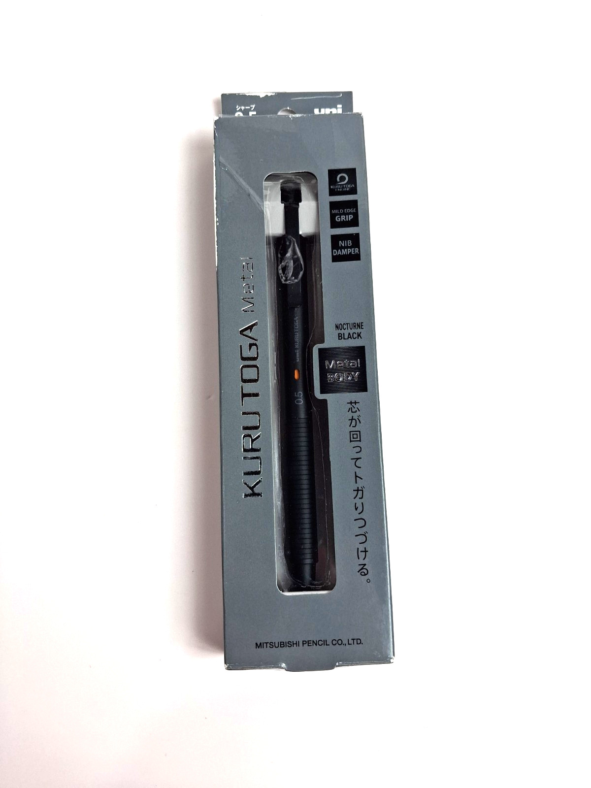 Uni Kuru Toga Metal Mechanical Pencil 0.5mm M5-KH1P24 Nocturne Black