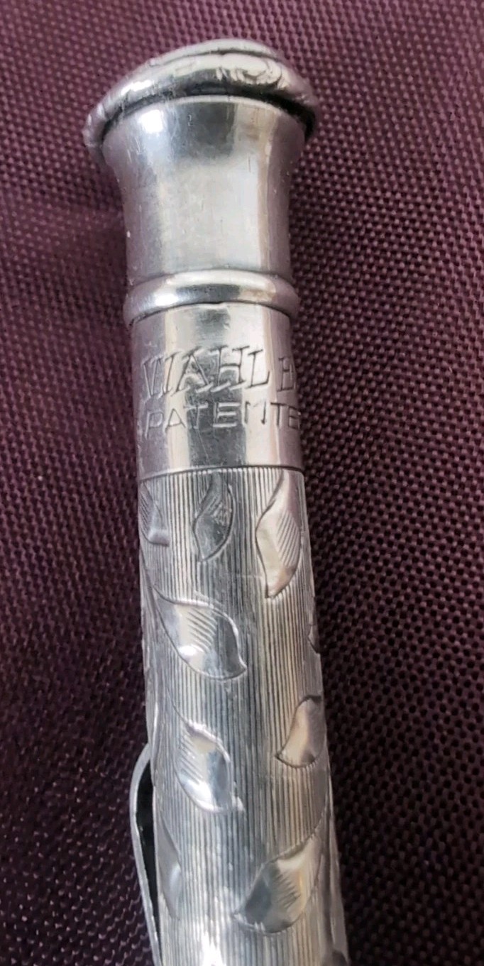 Vintage Wahl Eversharp Sterling Silver Mechanical Pencil, Art Deco Design, 1920s