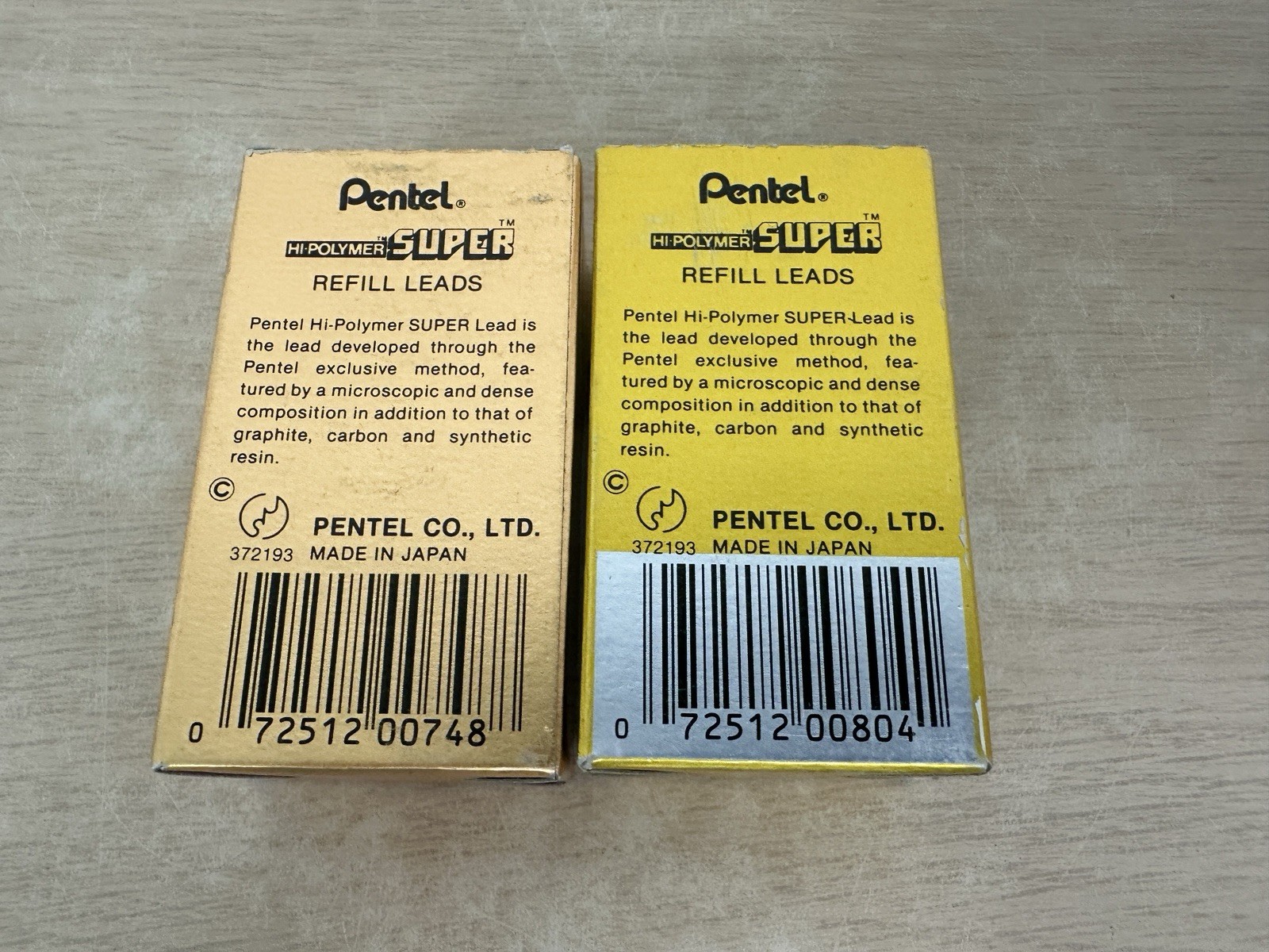 Vintage Pentel Super Refill Leads 0 .5mm 2H 0.020” Ultra Fine & 0.9mm 2H 0.036”