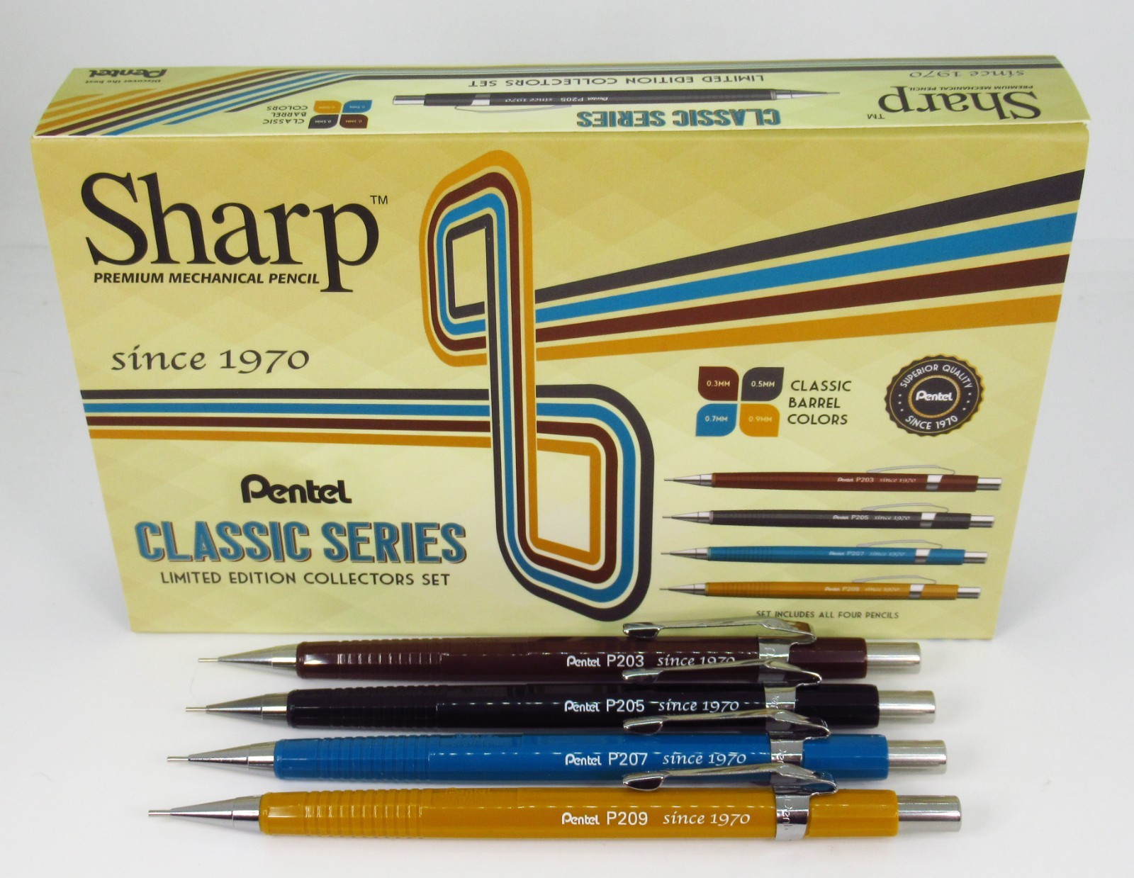 Pentel Sharp Classic Box Set – Since 1970, Set of 4