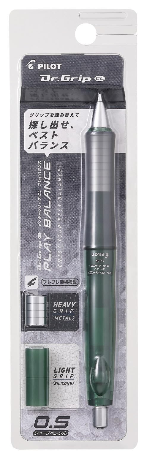 PILOT Doctor Grip CL Play Balance 0.5mm Clear Moss Green